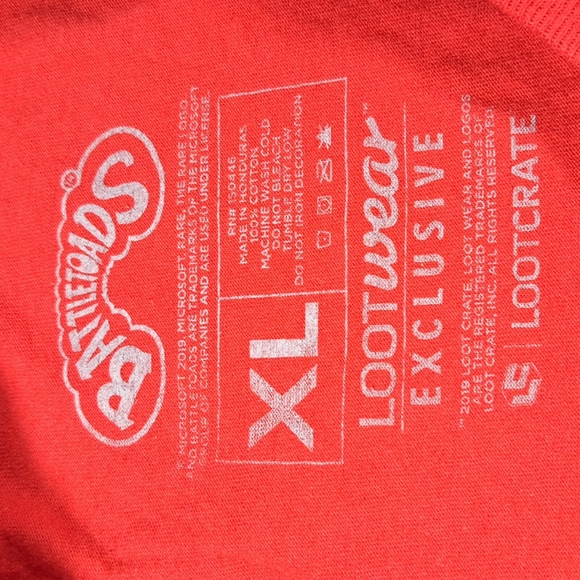 Lootcrate Battletoads Turbotoads Red Graphic Tee VG XL Lootwear - Picture 3 of 4